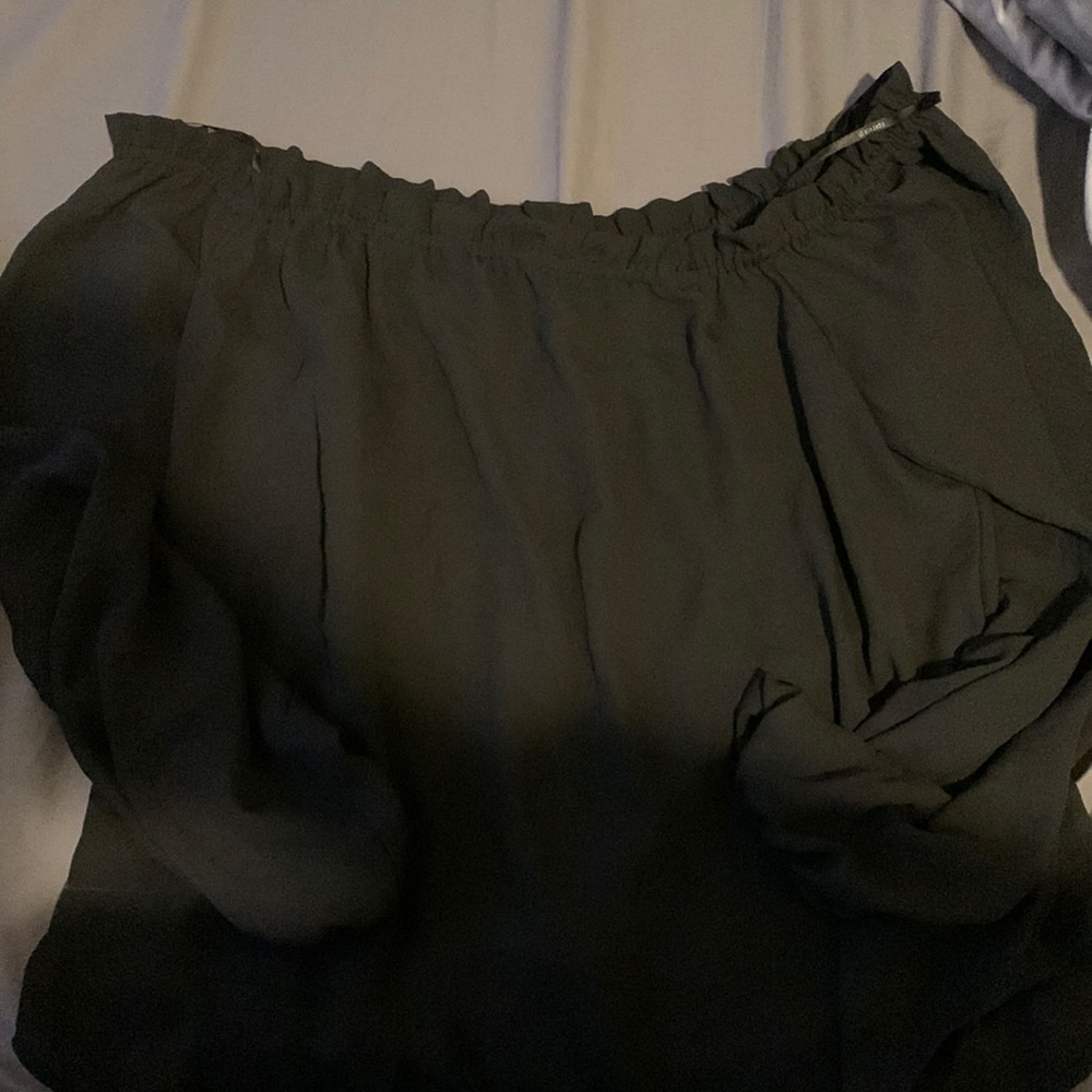 Black Off the Shoulder Forever 21 Blouse